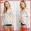Beautiful Lace Front Long Sleeve Lower Back Lace Blouse