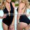 2016 Wholesale picture hot sex girl one piece swimwear bikinis
