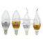 E14/E27 LED candle lamp, dimmable led candle bulb light for chandelier, energy saving tailed lamp lighting