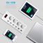 Euro 4 electrical outlet power usb bar with over current surge protection plug socket 250v 16a 1.8m cord