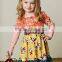 thanksgiving day turkey embroidery kids custom boutique outfits