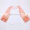 Popular baby long sleeve polka dots patterns children boutique clothing ruffle raglan