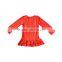 Wholesale Christmas solid red fancy baby boy clothes pajamas best in winter suit long-sleeved cotton clothes newborn