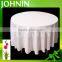 High quality 132'' white plain wedding round table cloth