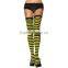 New Spring Summer Women's Opaque Striped Tights Stocking