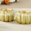 New Design Attractive Gold Glitter Pumpkin Resin Votive Candle Holder For Wedding Baby Shower Party Decoration