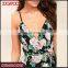 Ladies Summer Plus Size Strap Dress Casual Floral Print Wrap Woman Long Maxi Dress