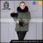 Winter fur coat for women sale black coat with fur collar and cuffs