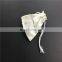 Pure white cloth bag with stronger rope tied with custom logo
