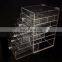 Cosmetic Organizer Clear Acrylic Jewellery Box Makeup Storage Case With Drawer