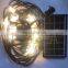 Outdoor Waterproof LED Festoon light E26 E27 Black Solar Powered String Lights with 3V Solar Panel