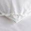 Extra warm white solid single cotton comforter with goose feather down fill