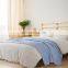 Premium Blue Washable Thick Breathable Cotton Sand Wash Waffle Blanket