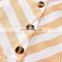 A0168# girls dress 2020 summer cotton sleeves Striped clothes kids dress