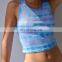 Fitness Casual Workout Vest Stretch Club Clothing Women Tank tops Summer Tie Dye Printing Slim Fit Crop top Female