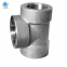 Galvanized  3000LB Steel Pipe Fitting/ ASME B16.11 Threaded Equal Tee