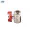 BT1027 Yuhuan forged brass ball valve with butterfly aluminum handle