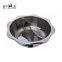 stainless steel cookware soup pot with divider available induction cooker，made in China