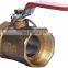 Laboratory Shut Off Air Controlled Gas Operated Certified Brass 2 Way Adjustable Ball Valve