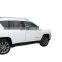 Chrome door visor side window deflector shade sun rain shield silver strips guard for Jeep Compass