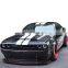 Body kit for Dodge Challenger wide flare carbon fiber front lip rear diffuser side skirts trunk spoiler and hood bonnet facelift
