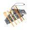 Portable Bamboo Cutlery Travel Eco Friendly Fork Spoon Set Include Reusable Bamboo Slice Cutlery Travel Eco-Friendly Fork
