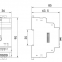 Din rail mounted transmission module LORA wireless data terminal