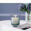 Elegant Home Decoration Clear Glass Candle Holder Colorful Candle Jars For Wedding Centerpieces