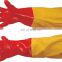 work gloves safety construction PVC gloves raincoat sleeve