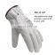 Handlandy adjustable white heavy duty cowhide cut resistance driving outdoor construction working safety gloves