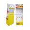 retail digital products promotion plastic hooks corrugated hooking floor display stand