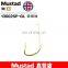 Mustad 13002SP-GL   Non-barb Gold Hook Competition Super Fine Thin Small Fish Curcian Fishing Accessory