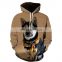 Custom Fleece Full Dye Men Gym Hoodies Wholesale Sweatshirts Sublimation 3D Printed Oversized Hoodie