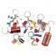 High Quality Oem New, Design Customize Various Shapes Epoxy Keyring/