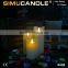 Holiday LED pillar candle with moving flame and USA, EU patent