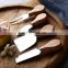 Stainless Steel Premium Personalised Custom Mini Acacia Small Wooden Handle 4 Pcs Cheese Knife Set