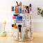 new style 360 Degree Rotating plastic Adjustable Cosmetic Storage Makeup Organiser box