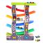 Hot Sell Mini Children Wooden Toys Car With Wheel 2 in 1 Plastic Slide Track Toys with Car