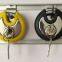 4 digit combination discus padlock with colorful anti-collision ring