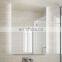 Large Beauty salon light led hollywood round strip vanity wall Oval mirror with organizer