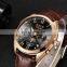 Lige 9852 24 Hour Date Men Quartz Watch Reloj Waterproof Clock Luxury Leather Watches Men Lige Brand