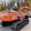 Japan cheap price construction machinery excavator ex200 hitachi hydraulic digging machine with hammer