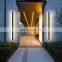 Modern Household LED Black Long Strip Waterproof Aisle Garden Porch Sconce Outdoor Wall Light