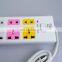 New colorful  universal socket with USB socket extension socket 2022
