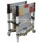 3m telescopic height aluminium tower scaffoldings ladder construction  movable with wheels
