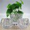 Creative Handmade Modern Tabletop Clear Spherical Round Small Size 15cm Hydroponics Crystal Glass Vase Home Decoration Holder