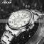 SINOBI Business Men's Watch Top 316L Stainless Steel Case & Band Calendar Date Week Display  1126G Montre Homme