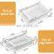 BPA Free Clear PET Material Transparent Fridge Freezer Pull Out Storage Container Organizer Bins Refrigerator Egg Drawer Holder