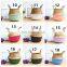 Seagrass Belly Basket With Wooden Leg Customized Pattern Plant Holder Storage Basket Decor Home