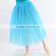 Ballet Half Long Tutus with 5 Colourful Layers, Performance Ballet Long Tutu (WE05011)